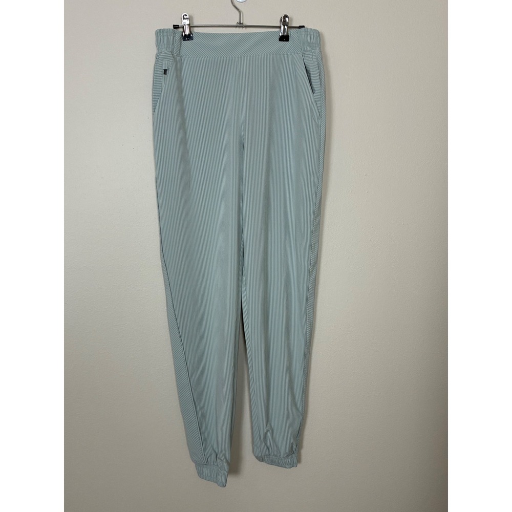Athleta Brooklyn Textured Jogger‎ Green Gray Women's Size 10 Tall (C10)